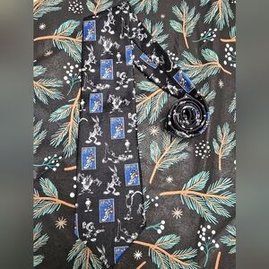 LOONEY TUNES STAMP COLLECTION NECK TIE-BUGS BUNNY Vintage Novelty